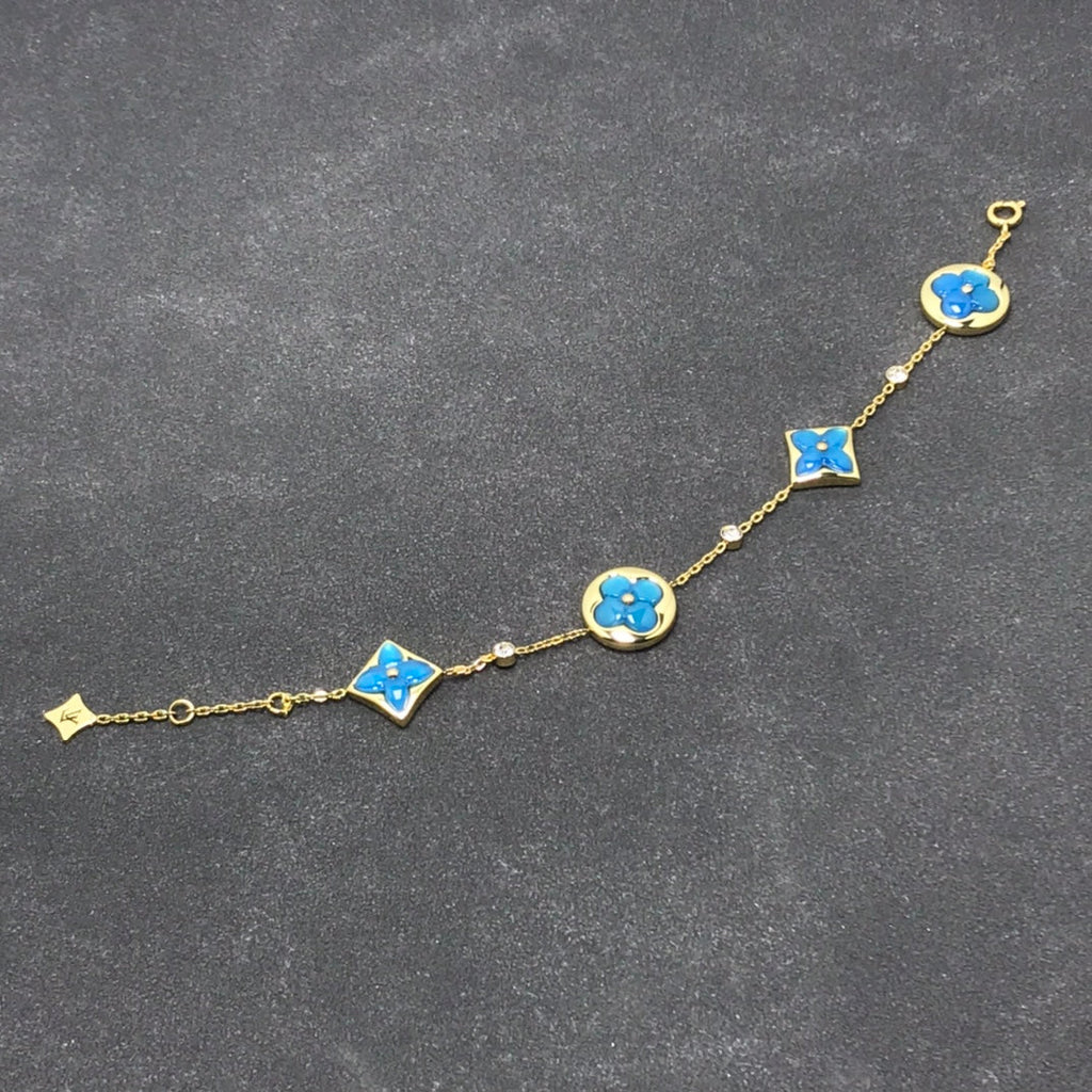 LOUIS VUITTON STAR AND SUN TURQUOISE 4 MOTIFS 3 DIAMONDS