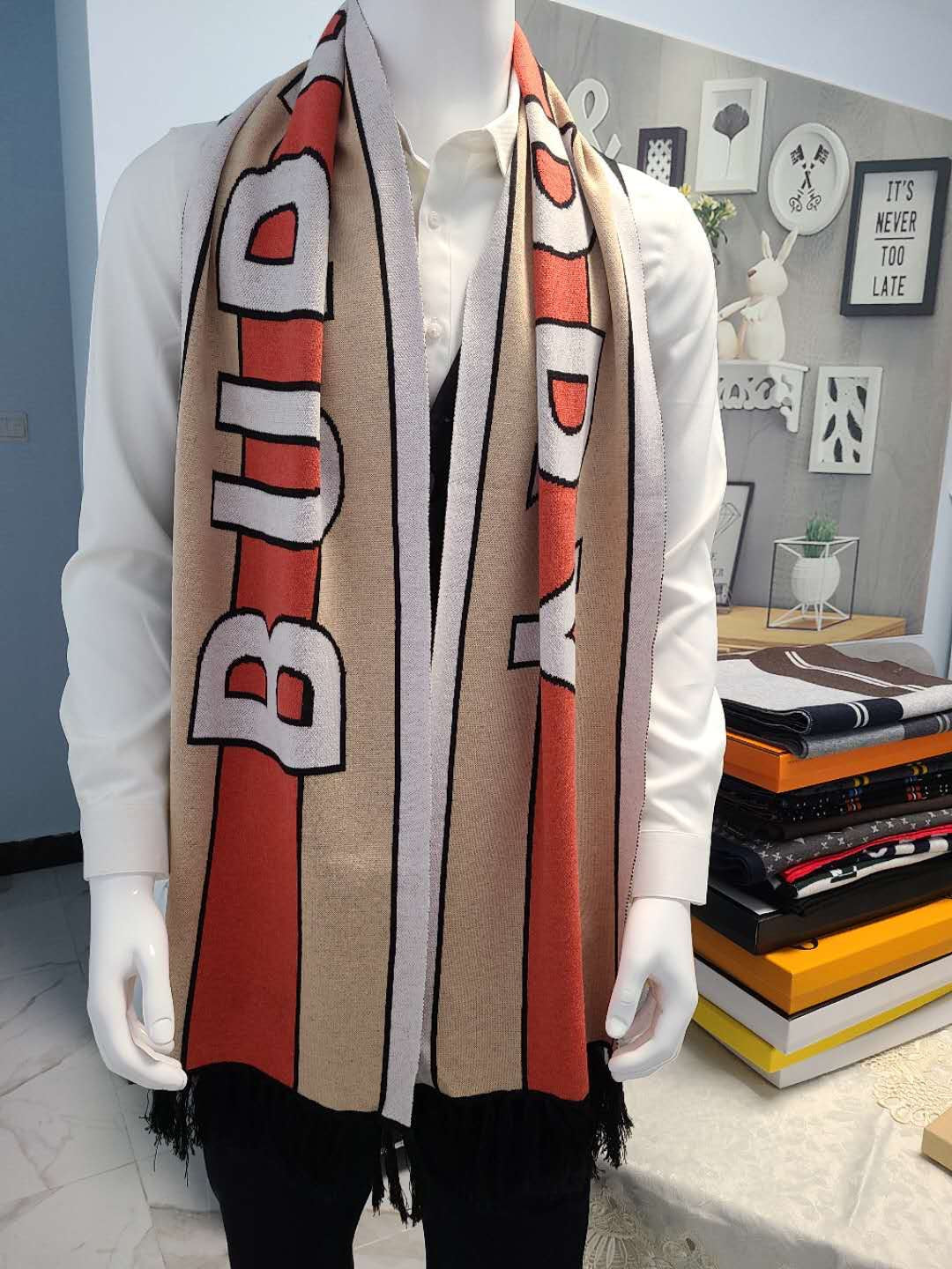 BBR SCARF 175 CM IN CASHMERE 484335