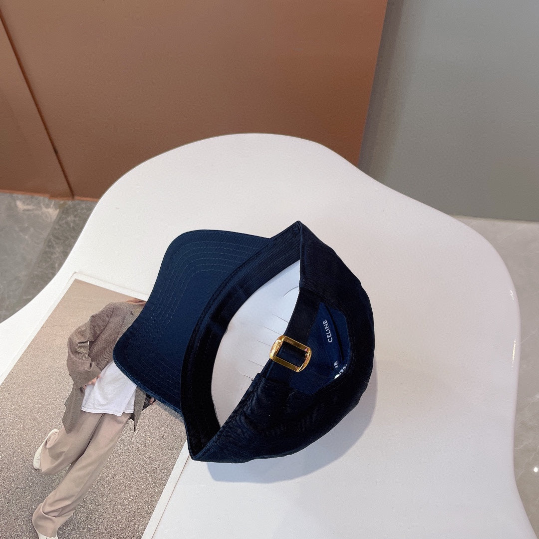CELINE BASEBALL CAP IN DARK BLUE CANVAS