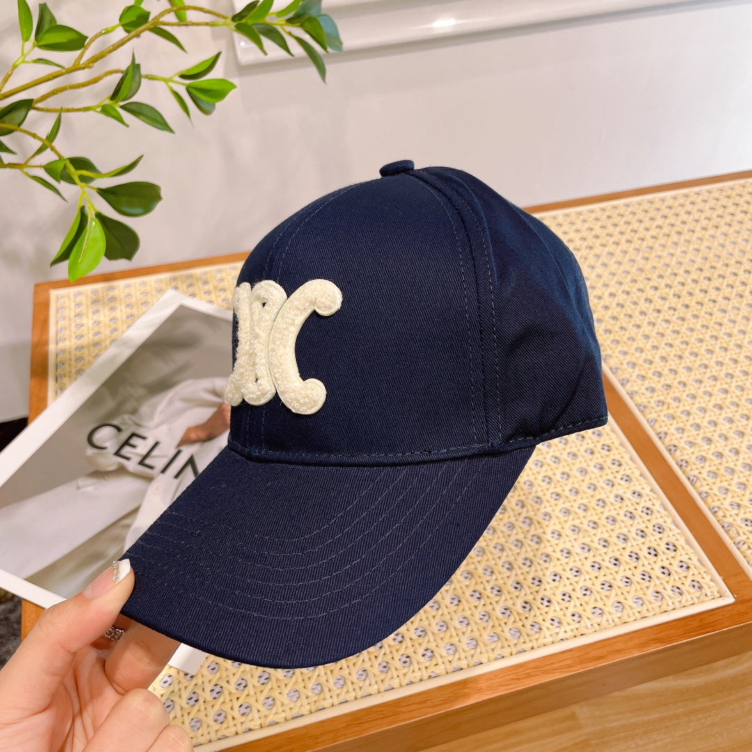 CELINE BASEBALL CAP MODEL 652273 IN DEEP NAVY FABRIC
