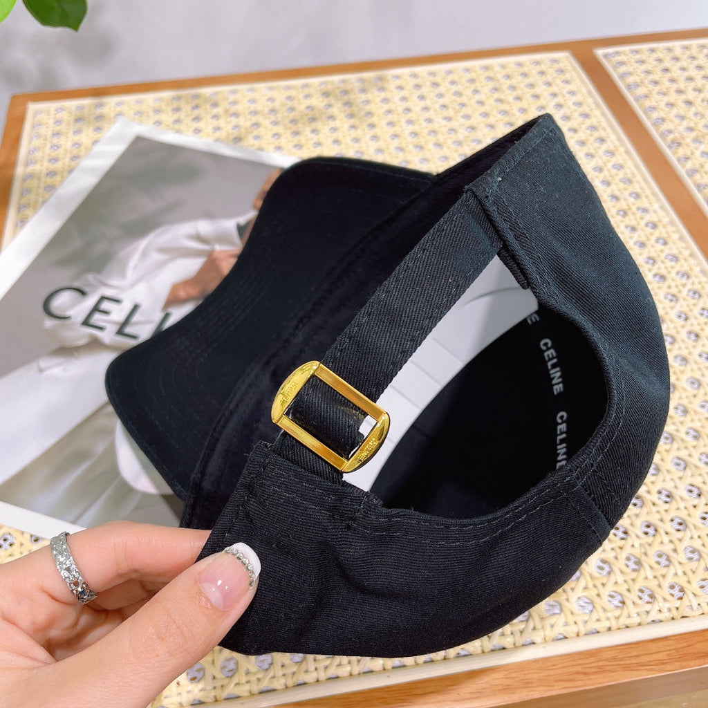 CELINE BASEBALL CAP MODEL 652274 IN BLACK FABRIC