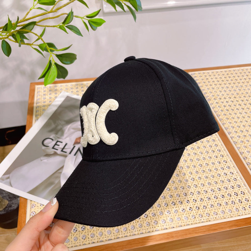CELINE BASEBALL CAP MODEL 652274 IN BLACK FABRIC