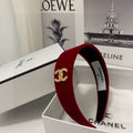 CHANEL RUBY RED VELVET HAIRBAND 832222