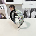 CHANEL COLORFUL FLOWER FABRIC HAIRBAND 877038