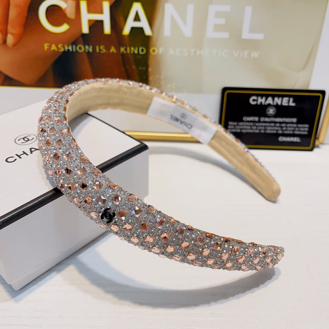 CHANEL COLORFUL CRYSTAL HAIRBAND 925617