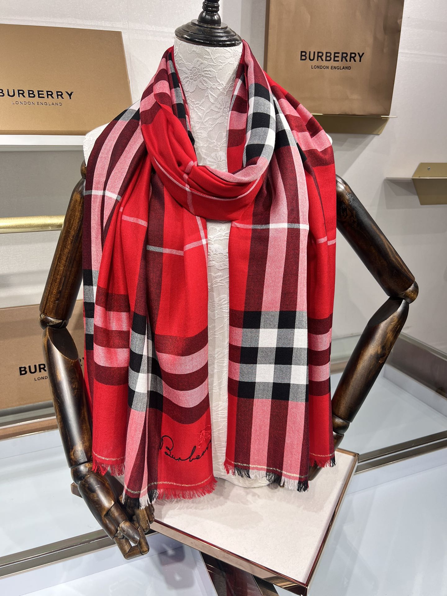 BBR SCARF 200 CM IN CASHMERE 490987
