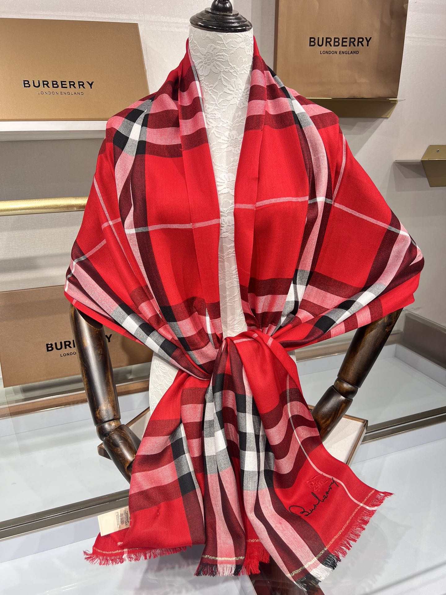 BBR SCARF 200 CM IN CASHMERE 490987