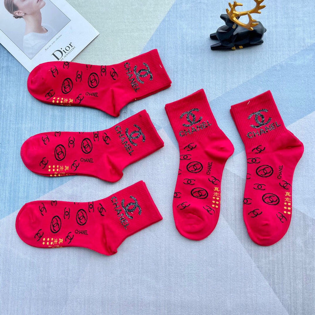 CHANEL LOW-CUT SOCKS 420749 (1 BOX )