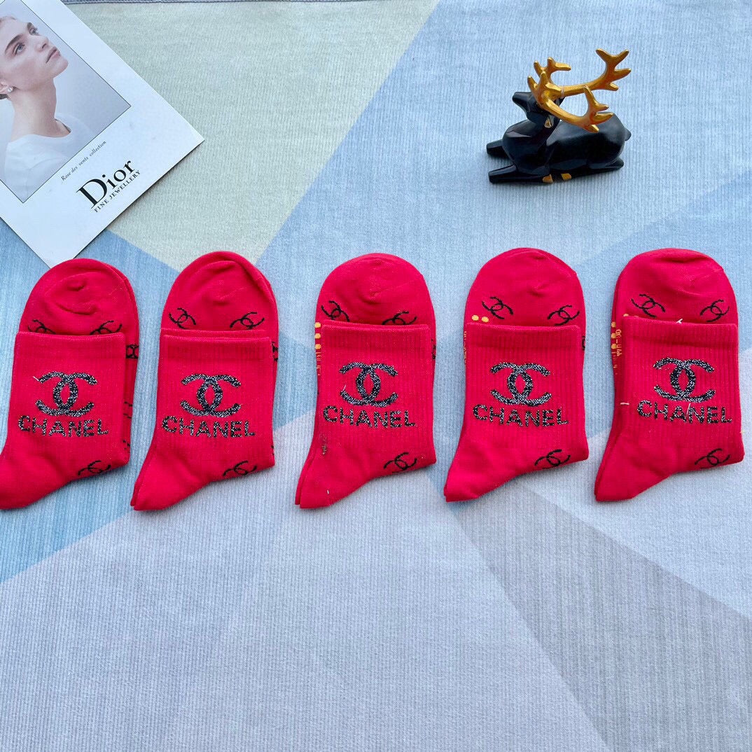 CHANEL LOW-CUT SOCKS 420749 (1 BOX )