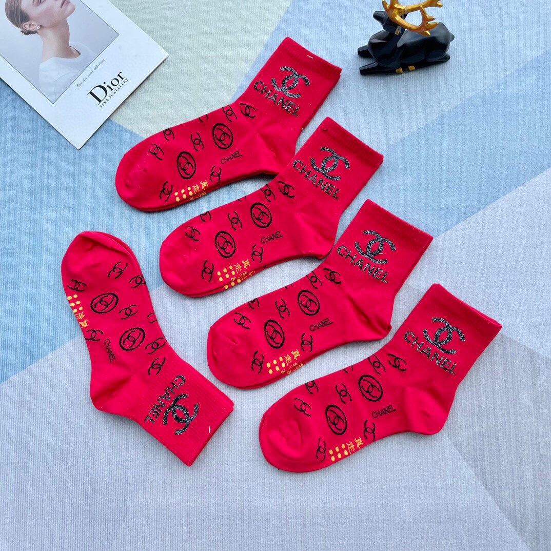 CHANEL LOW-CUT SOCKS 420749 (1 BOX )