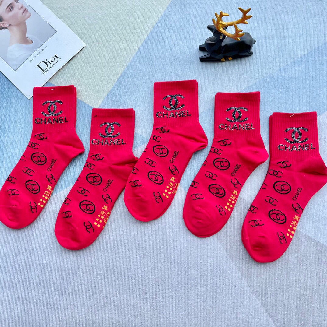 CHANEL LOW-CUT SOCKS 420749 (1 BOX )