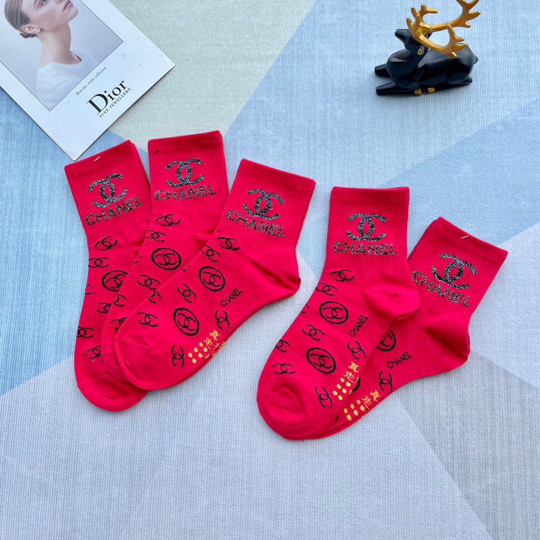CHANEL LOW-CUT SOCKS 420749 (1 BOX )