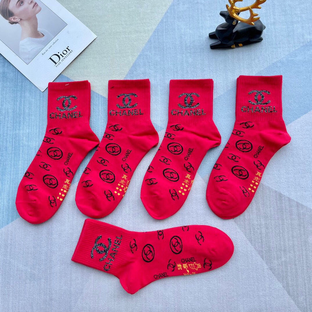 CHANEL LOW-CUT SOCKS 420749 (1 BOX )