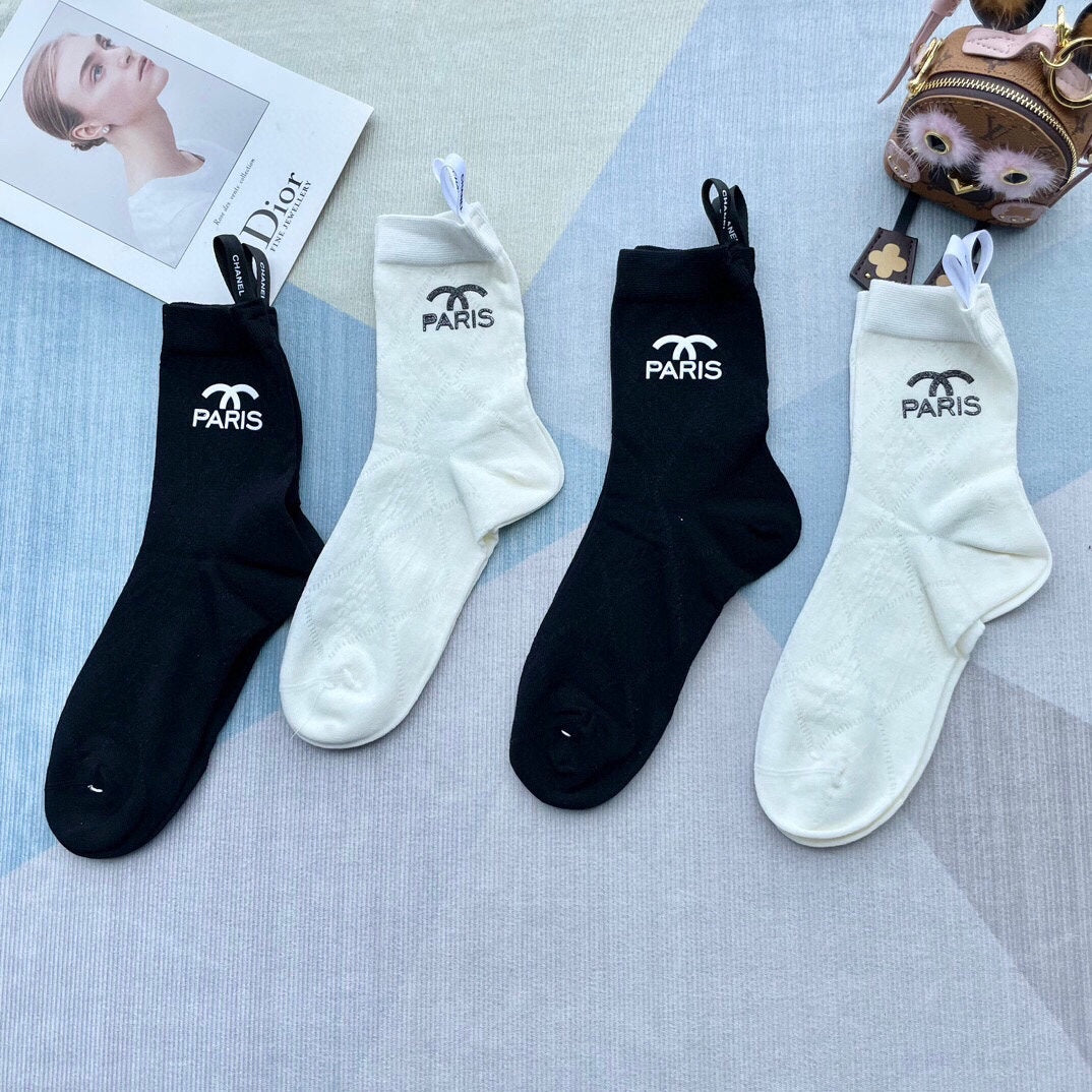 CHANEL LOW-CUT SOCKS 420750 (1 BOX )