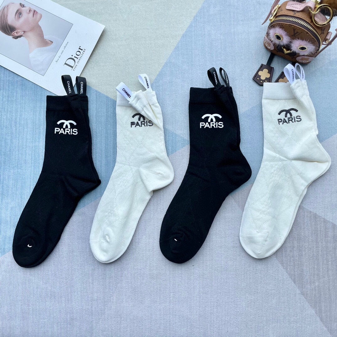 CHANEL LOW-CUT SOCKS 420750 (1 BOX )