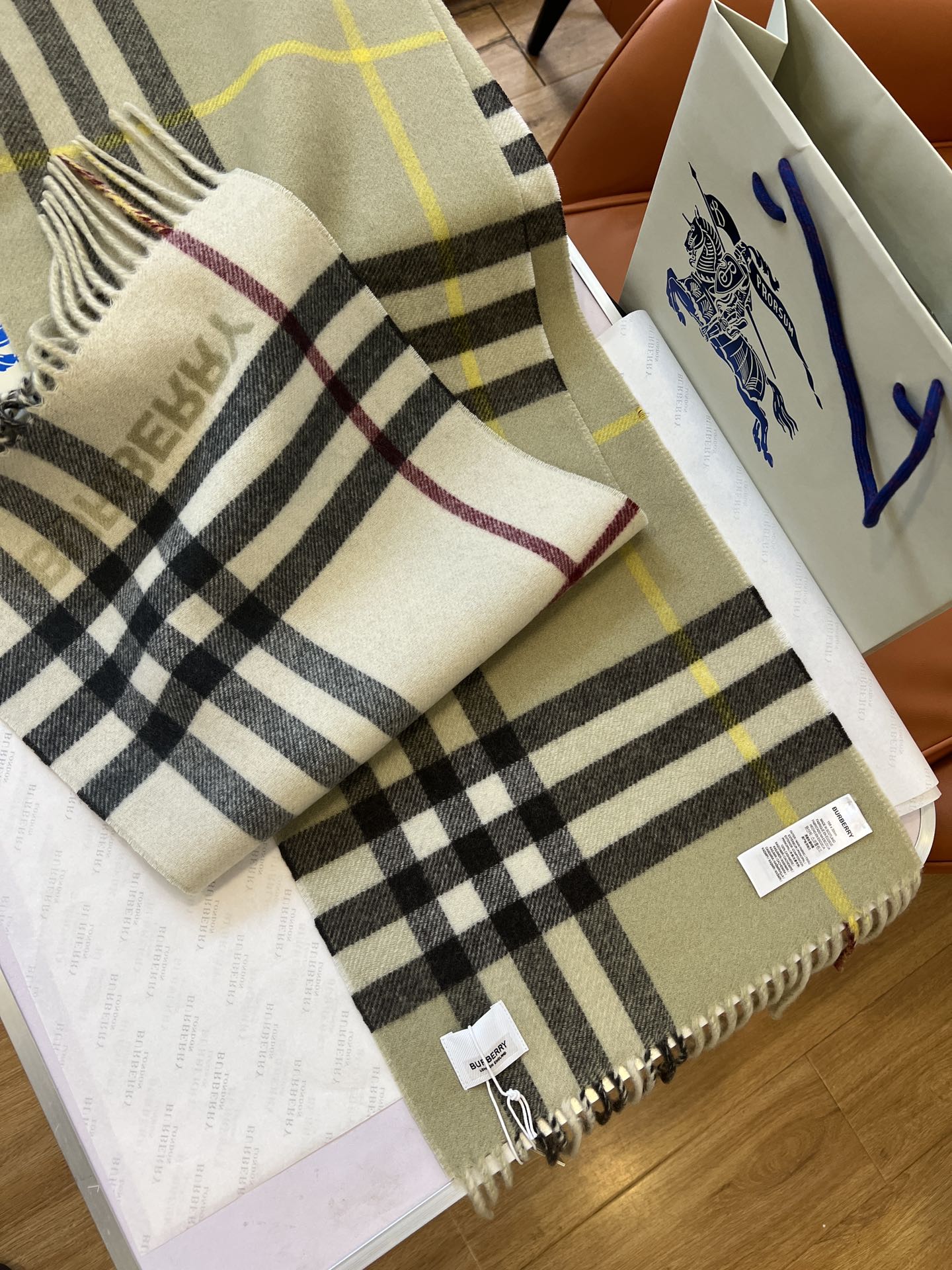BBR SCARF 168 CM IN CASHMERE 489963