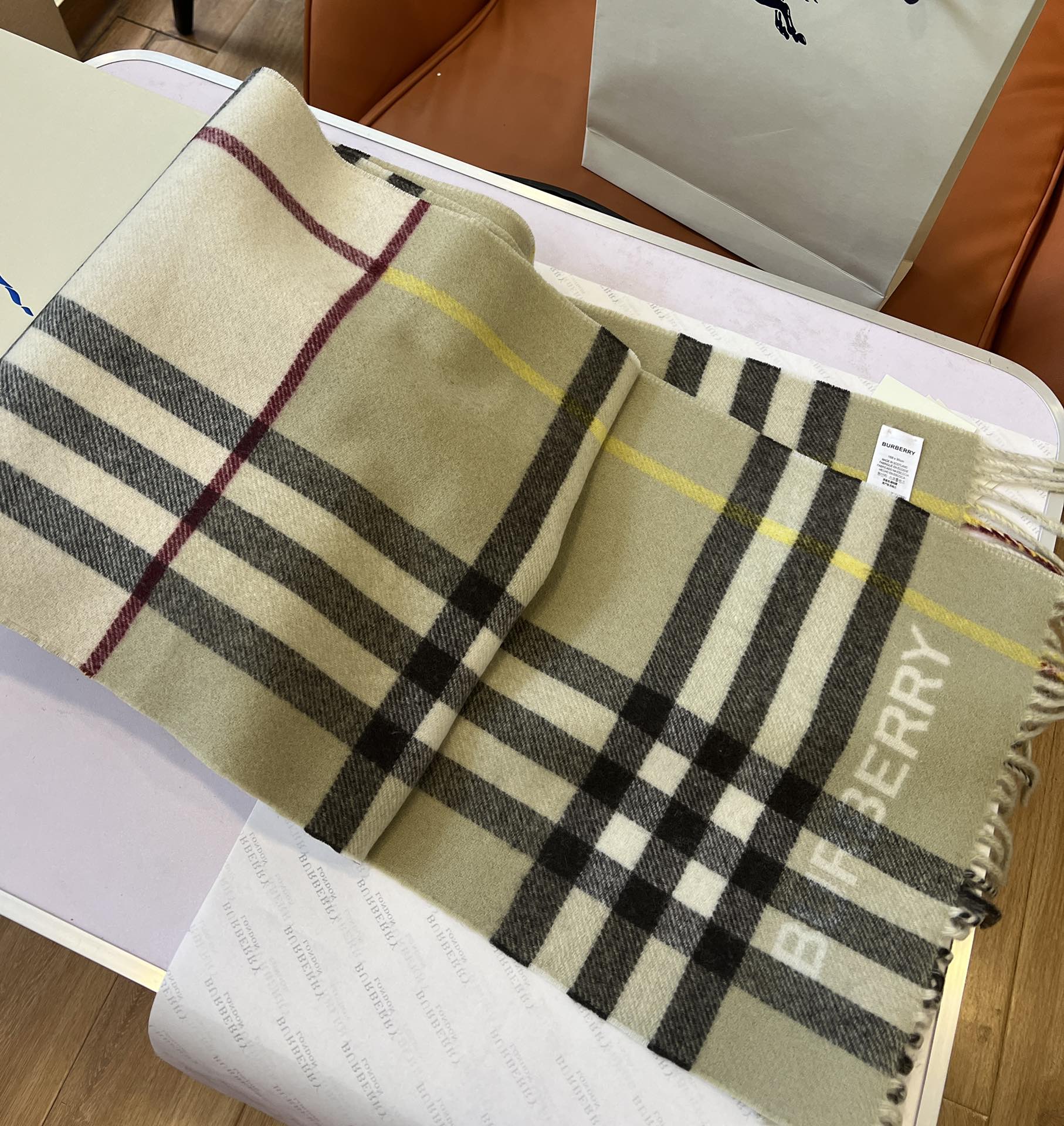 BBR SCARF 168 CM IN CASHMERE 489963