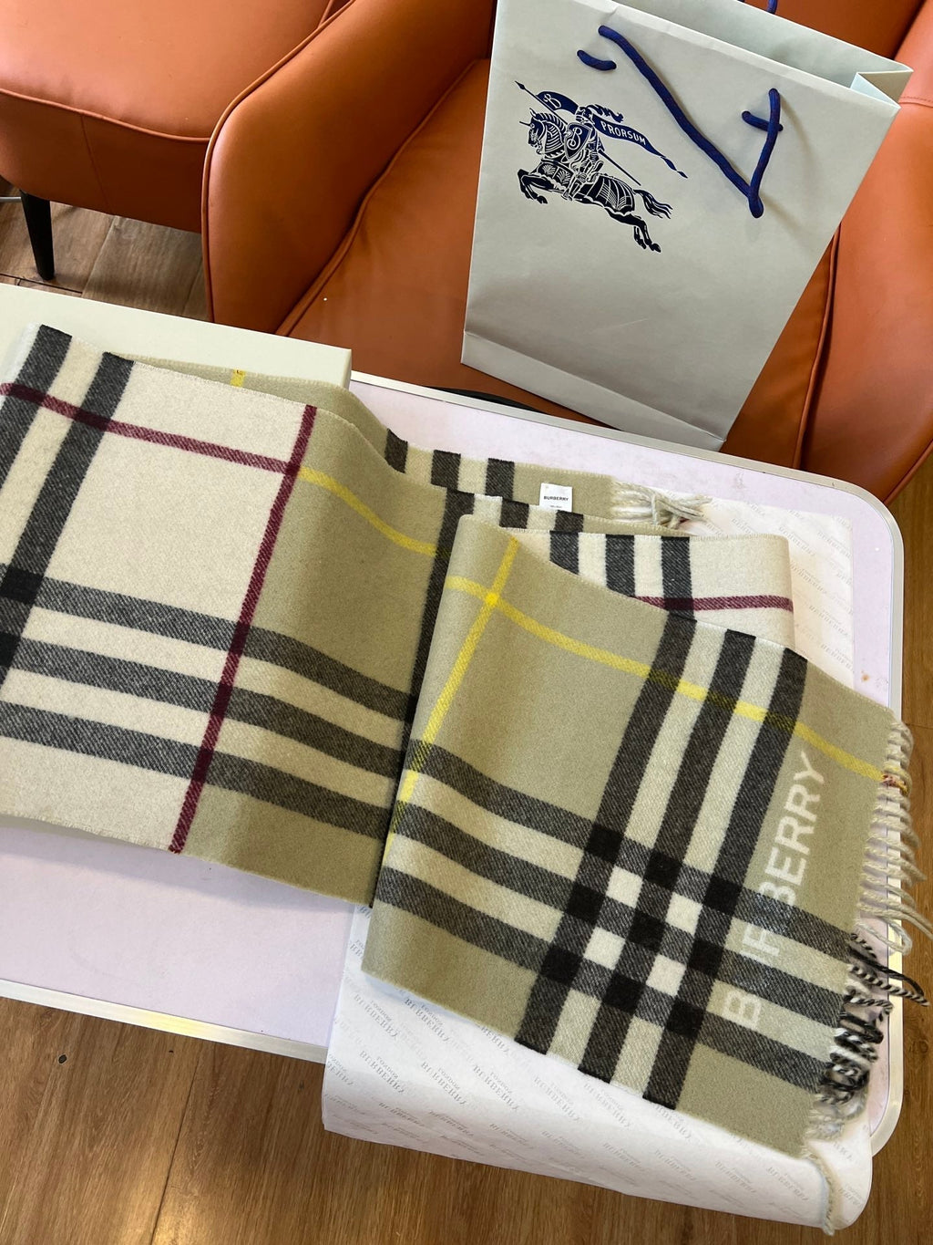 BBR SCARF 168 CM IN CASHMERE 489963