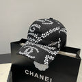 CHANEL BASEBALL HAT BLACK PATTERN 674031