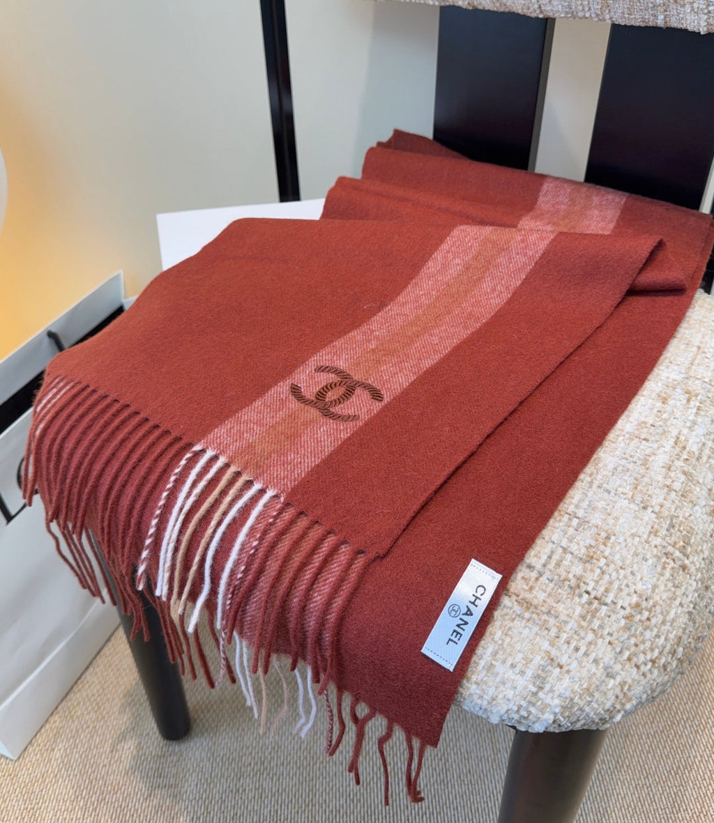 CHANEL 25S SCARF 180 CM IN CASHMERE 942893