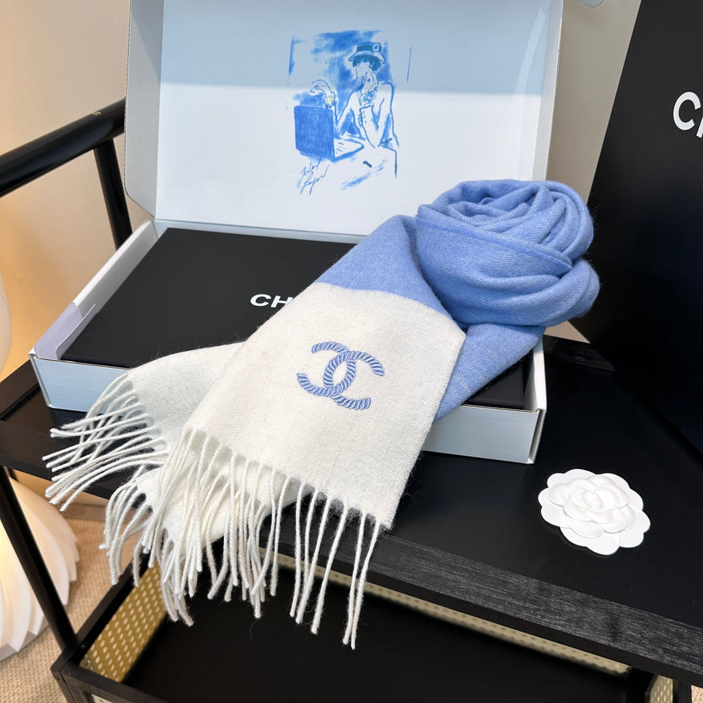 CHANEL 25S SCARF 180 IN CASHMERE 989815