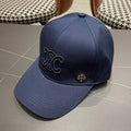 CELINE BASEBALL CAP MODEL 650286 IN NAVY BLUE FABRIC