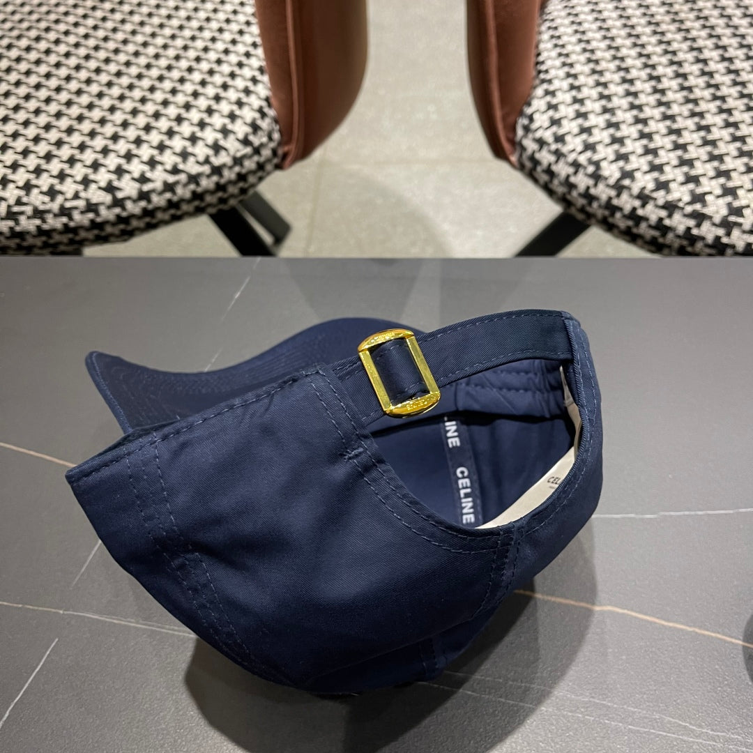 CELINE BASEBALL CAP MODEL 650286 IN NAVY BLUE FABRIC