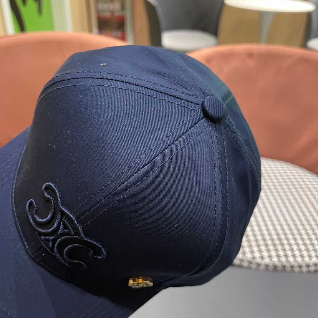 CELINE BASEBALL CAP MODEL 650286 IN NAVY BLUE FABRIC