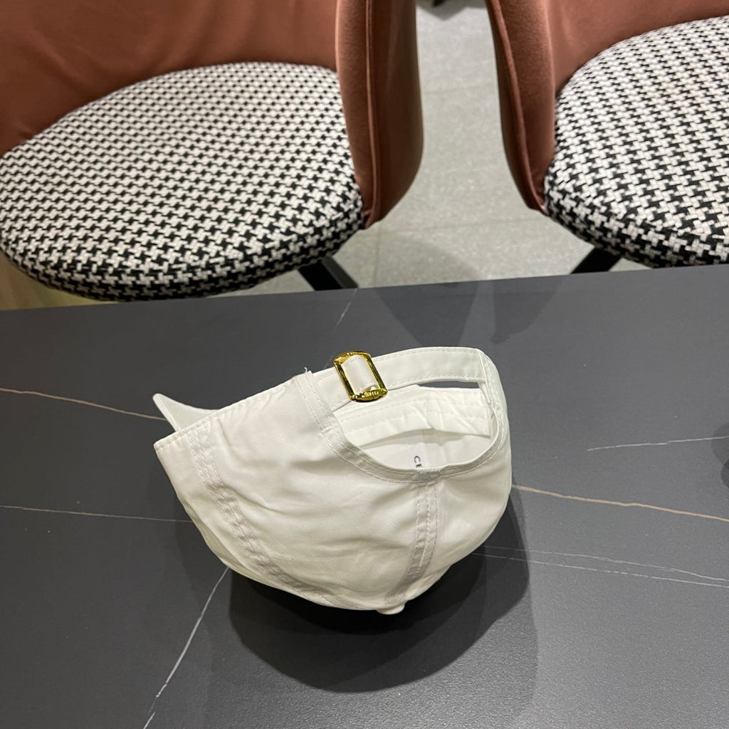 CELINE BASEBALL CAP MODEL 650288 IN WHITE FABRIC