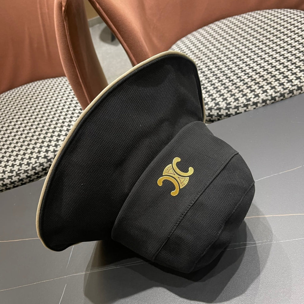 CELINE BUCKET HAT MODEL 650290 IN BLACK FABRIC