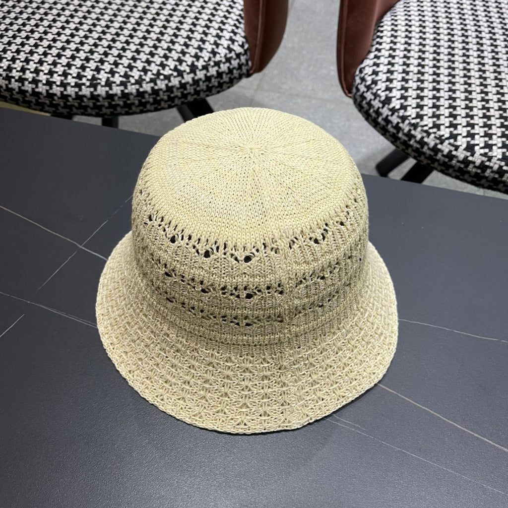 CELINE BUCKET HAT MODEL 651871 IN BEIGE CROCHET