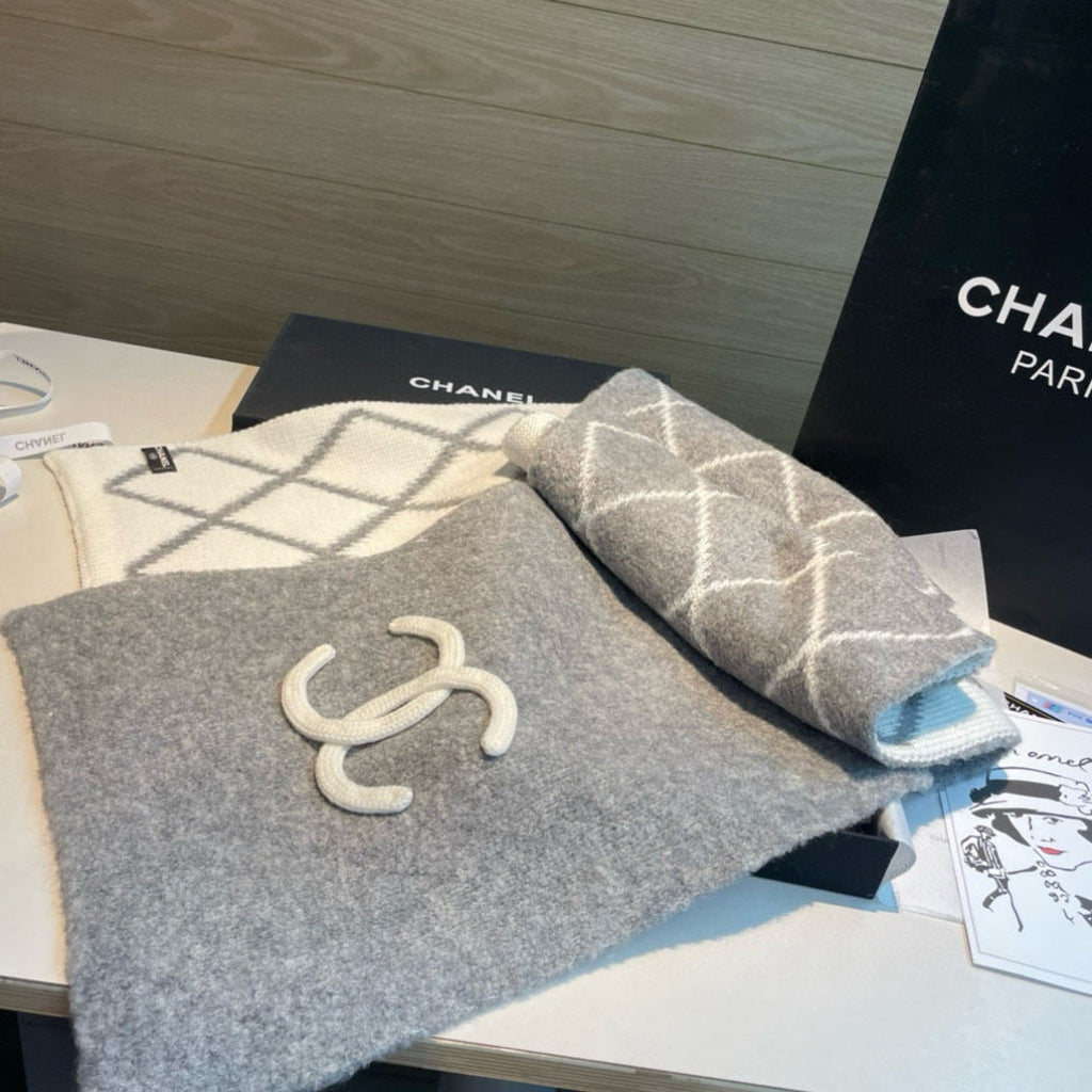 CHANEL 25S SCARF 180 IN CASHMERE 883364