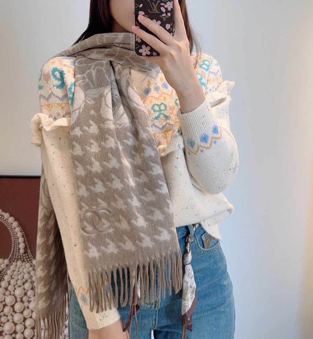 CHANEL 25S SCARF 180 CM IN CASHMERE 942936