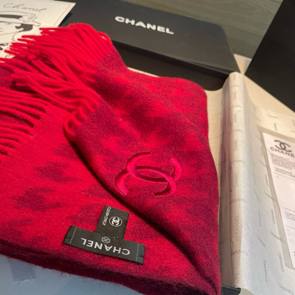 CHANEL 25S SCARF 180 CM IN CASHMERE 942937