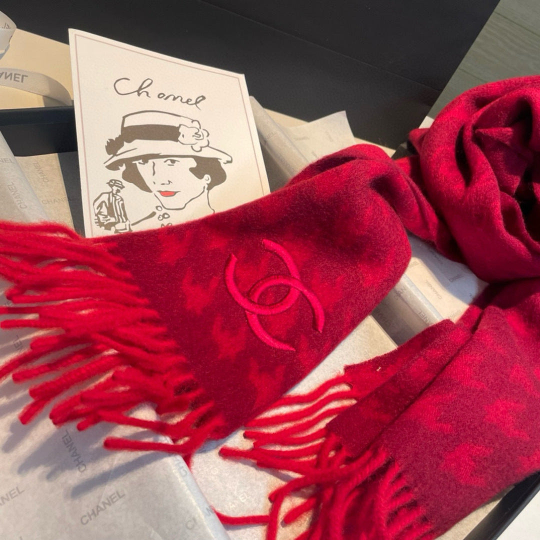 CHANEL 25S SCARF 180 CM IN CASHMERE 942937