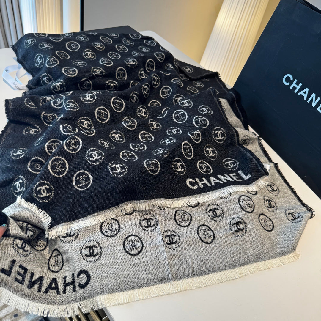 CHANEL 25S SCARF 200 CM IN CASHMERE 942945