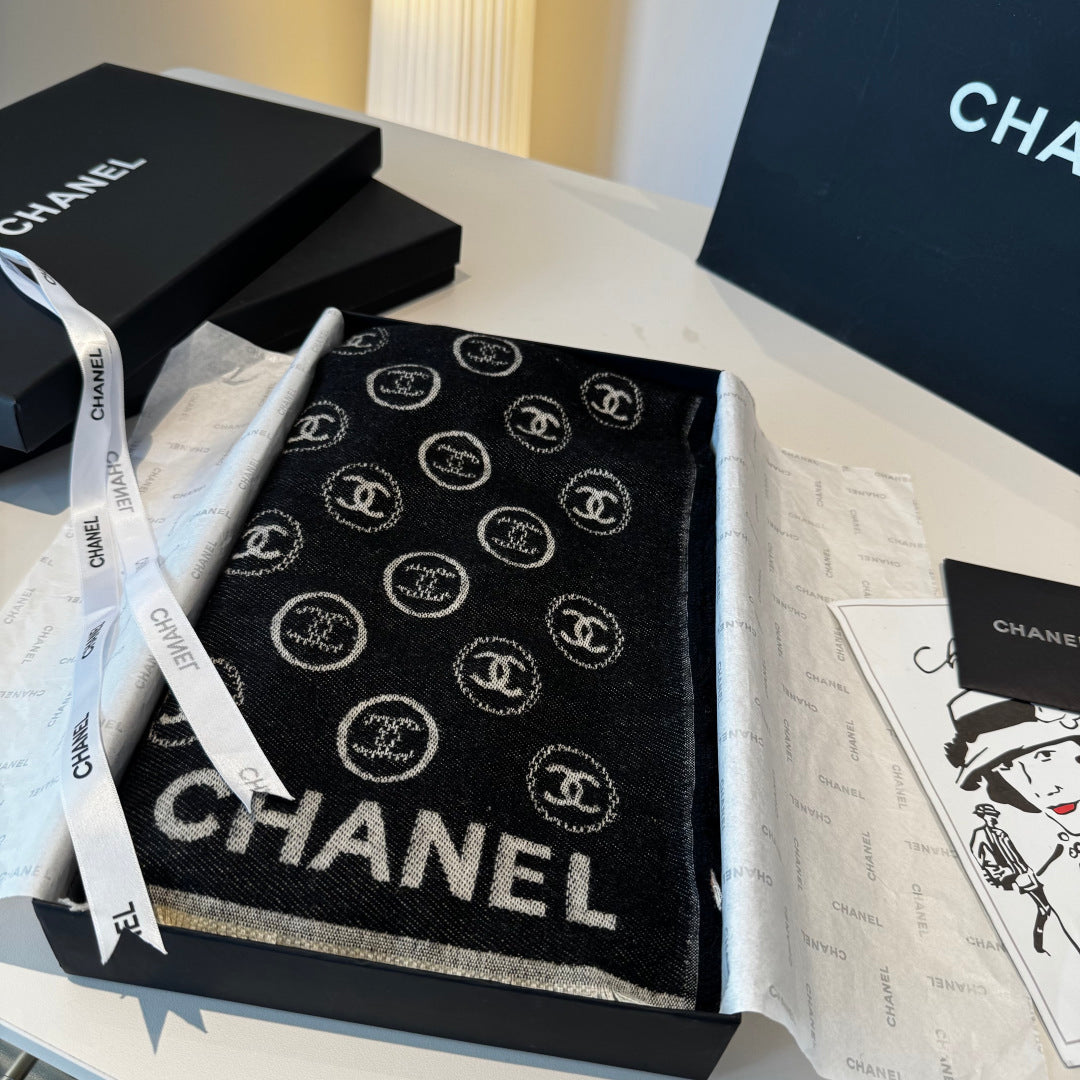 CHANEL 25S SCARF 200 CM IN CASHMERE 942945