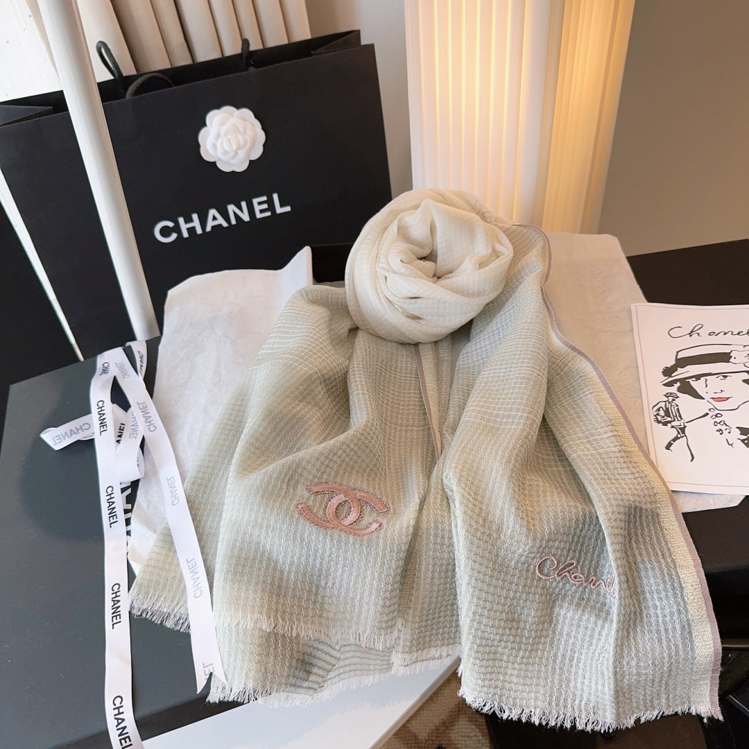 CHANEL 25S SCARF 200 CM IN CASHMERE 942959