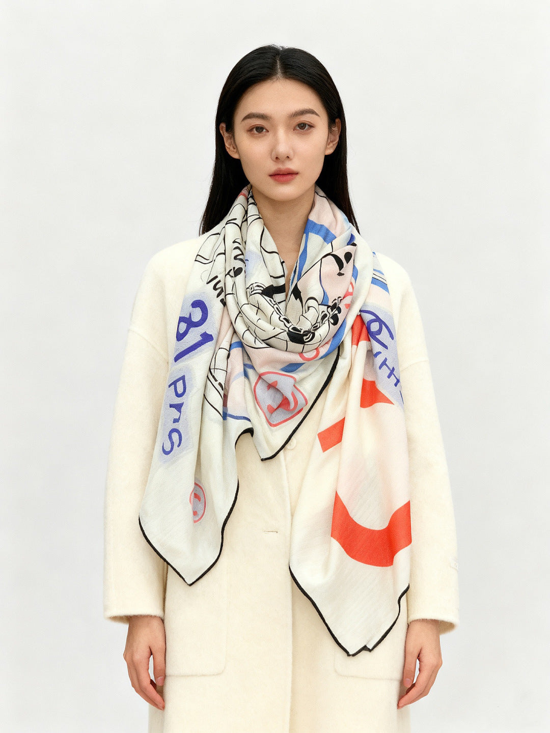 CHANEL 25S SCARF 135 IN CASHMERE 991652