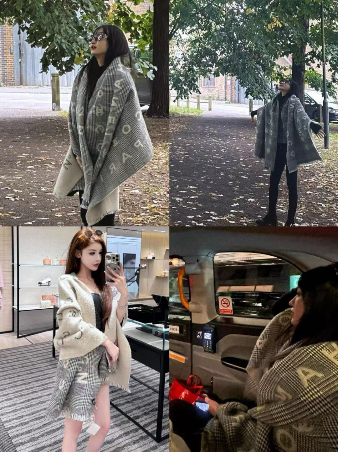 CHANEL 25S SCARF 194 CM IN CASHMERE 942900
