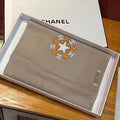 CHANEL 25S SCARF 200 IN CASHMERE WOOL 701967