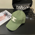 CELINE BASEBALL CAP MODEL 650700 IN GREEN COTTON