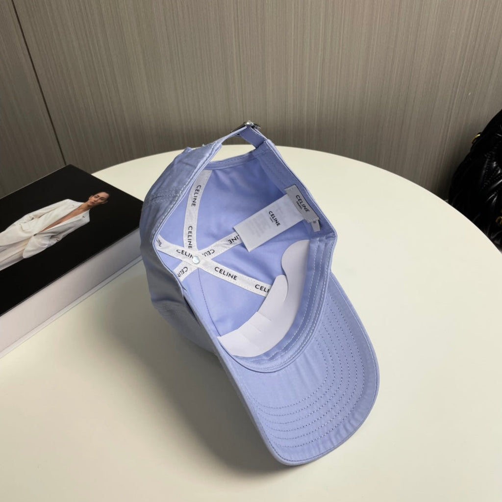 CELINE BASEBALL CAP MODEL 650709 IN LIGHT PURPLE COTTON