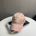 CELINE BASEBALL CAP MODEL 650711 IN LIGHT PINK COTTON