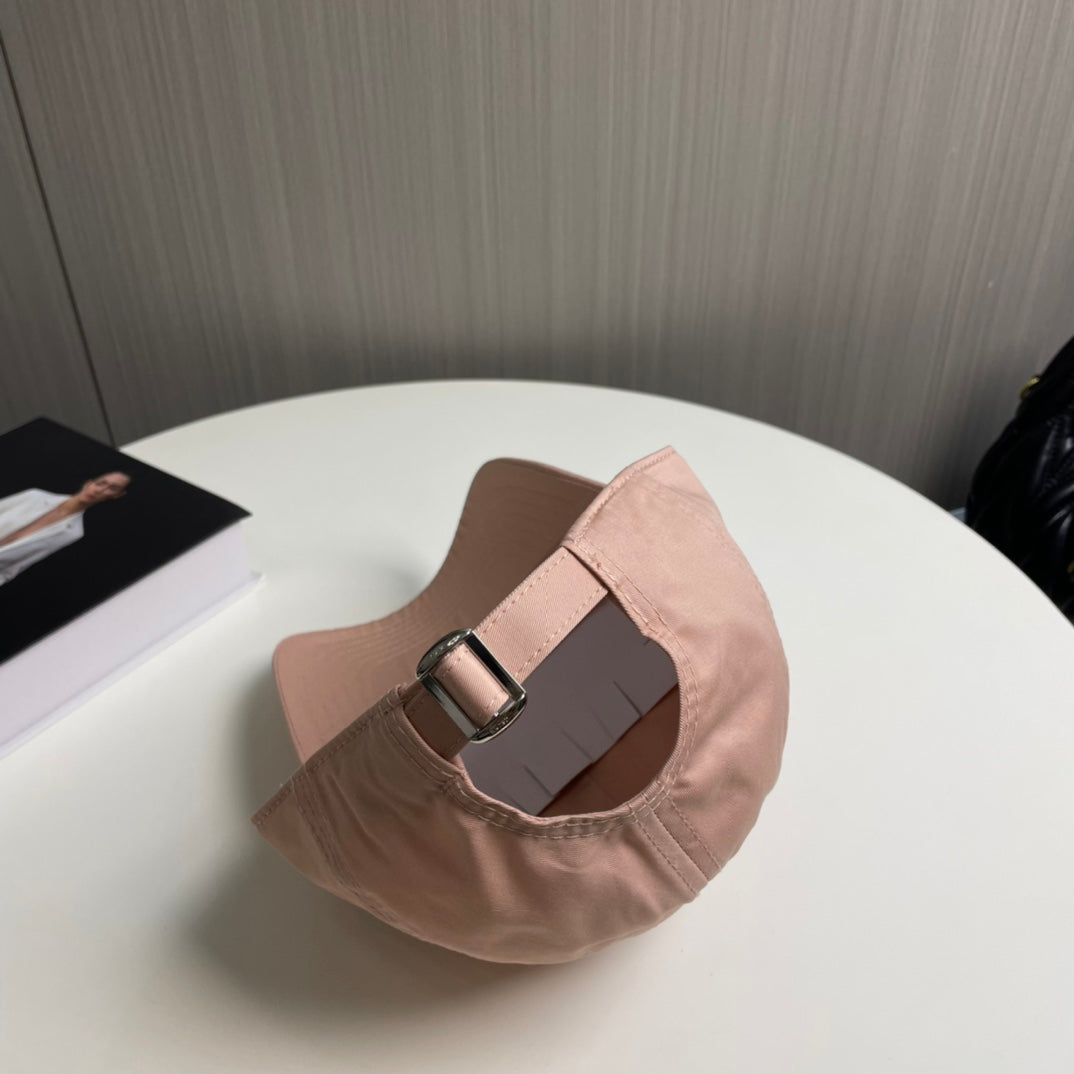 CELINE BASEBALL CAP MODEL 650711 IN LIGHT PINK COTTON