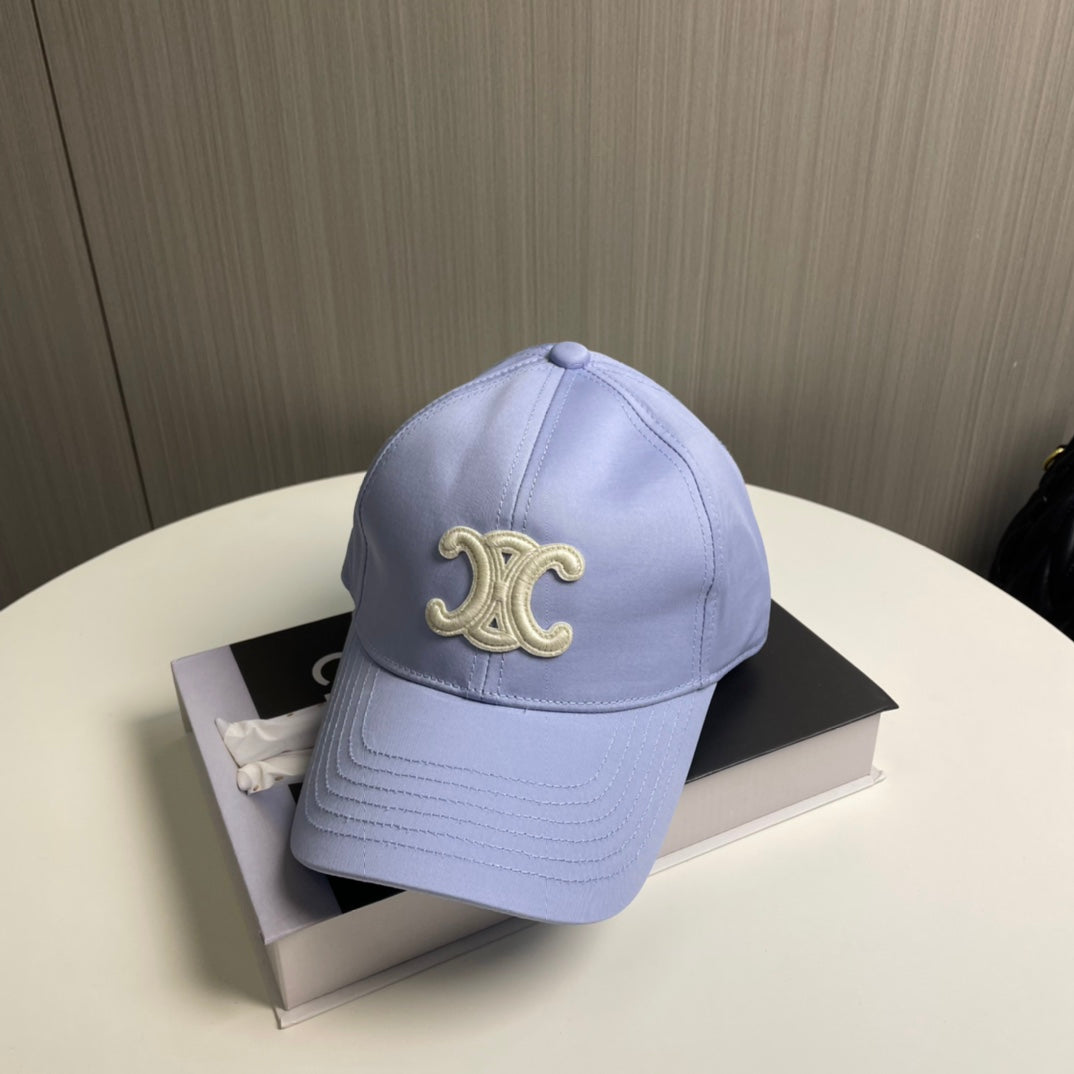CELINE BASEBALL CAP MODEL 650712 IN LIGHT PURPLE COTTON