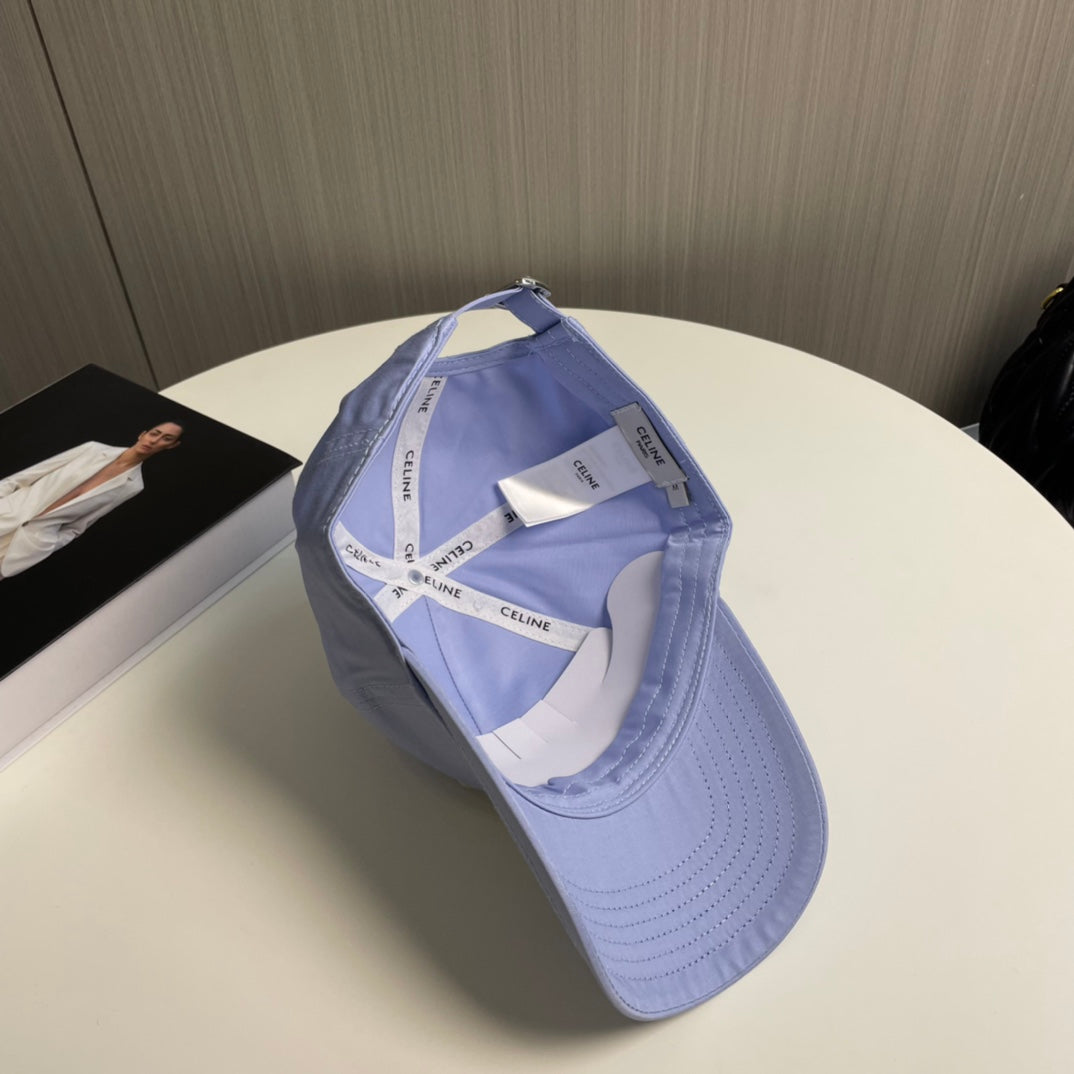 CELINE BASEBALL CAP MODEL 650712 IN LIGHT PURPLE COTTON