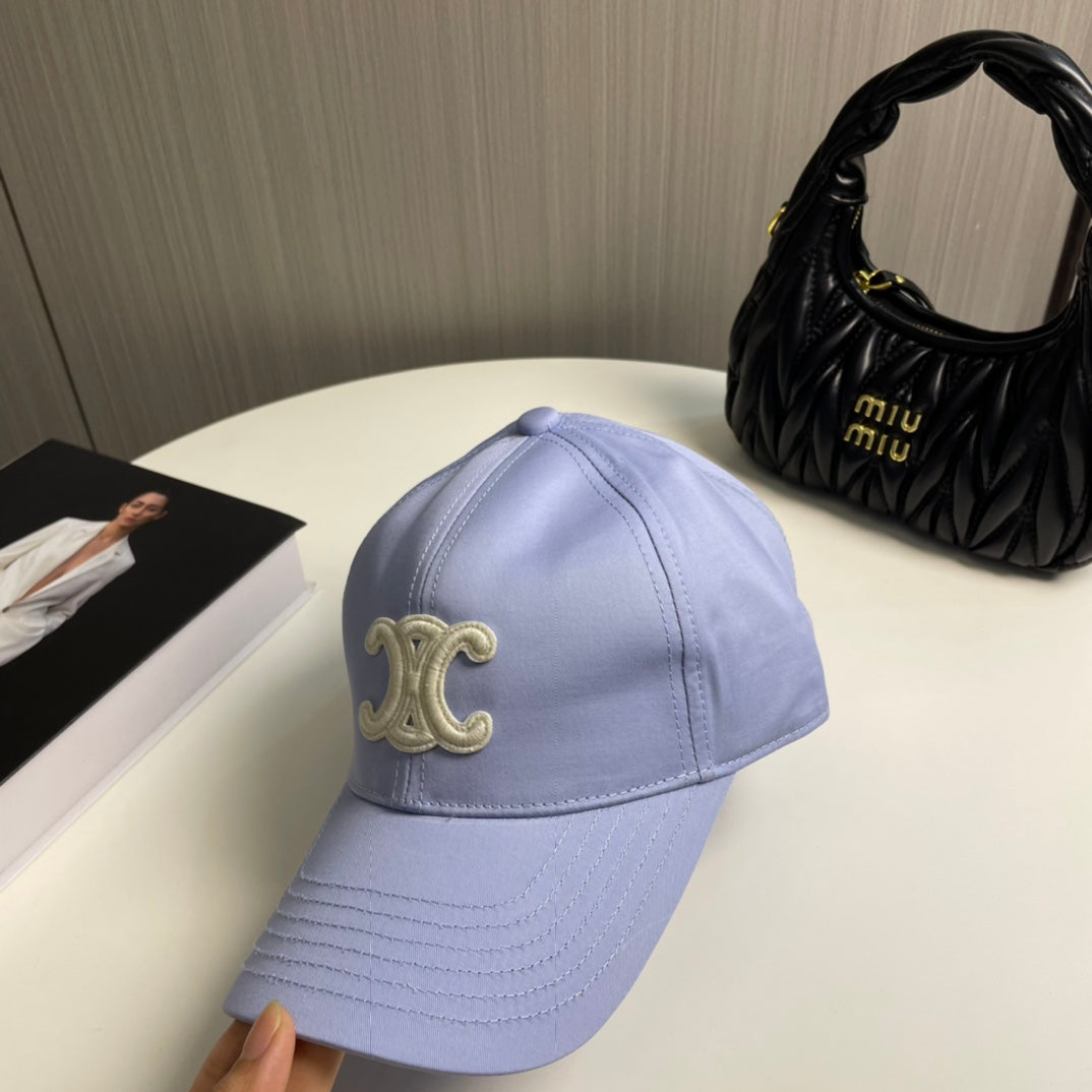 CELINE BASEBALL CAP MODEL 650712 IN LIGHT PURPLE COTTON