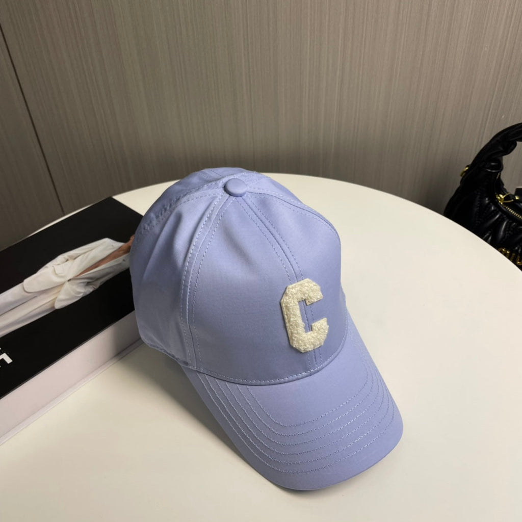 CELINE BASEBALL CAP MODEL 650714 IN LIGHT PURPLE COTTON