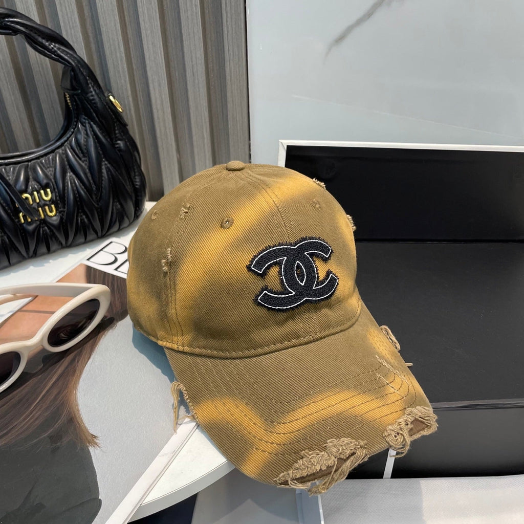 CHANEL BASEBALL HAT IN BROWN JEAN 672992